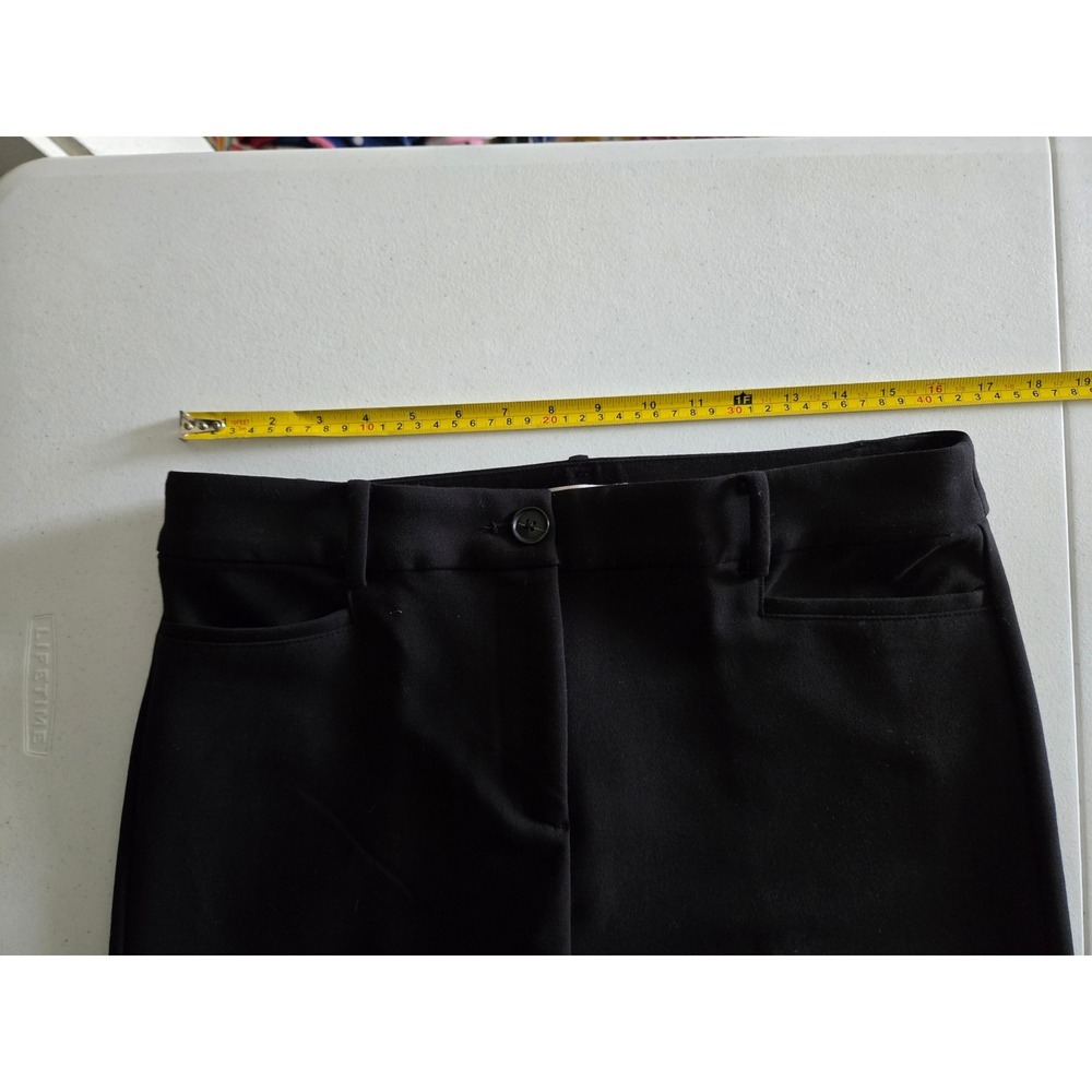 NWT LOFT Womens 6 Tall Black Wide Leg Trouser Pants Ponte Knit 755472 - Picture 7 of 10